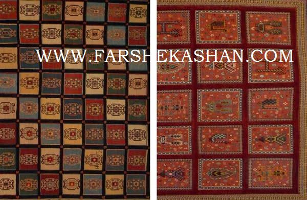 فرش خشتی کاشان