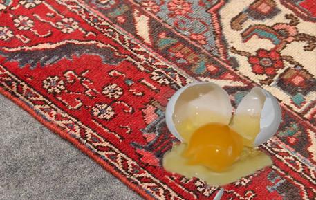 پاک کردن لکه فرش